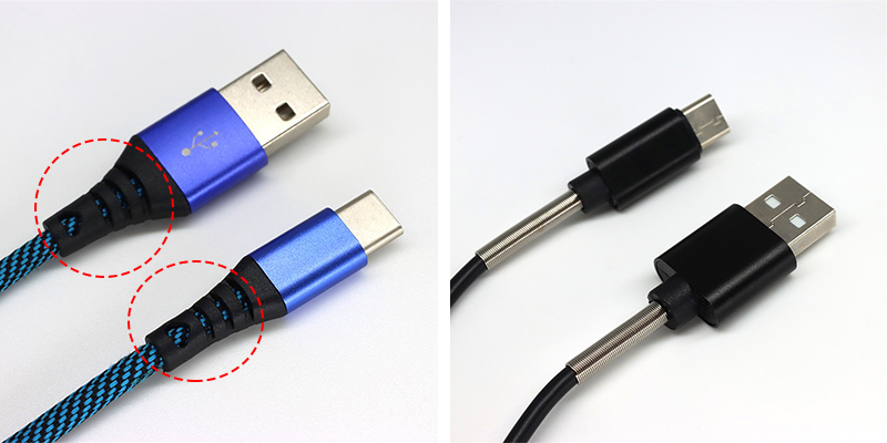 USB數(shù)據(jù)線網(wǎng)尾接口外容易開裂斷裂如何解決？