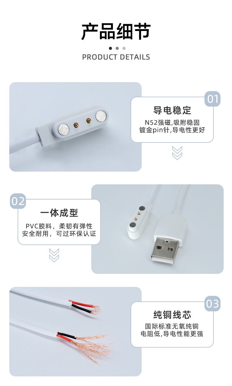 usb磁吸頭充電線